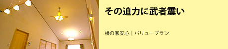 その迫力に武者震い 檜の家安心｜バリュープラン